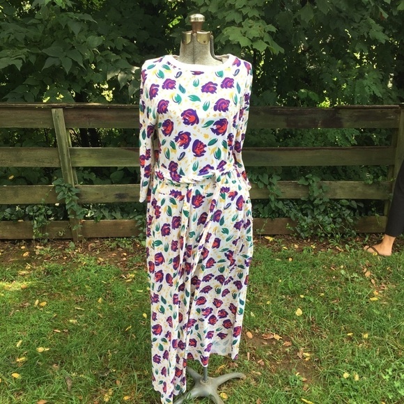 Vintage 80’s The La Costa Spa Collection Dress - Picture 1 of 8